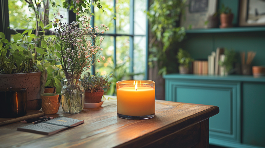 Scented Spaces: Creative Decor and Soy Candles for a Transformative Home Office