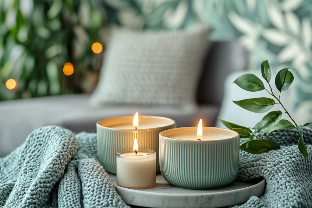 Elevate Home Wellness with Digitally Printed Wallpapers and Soy Candles
