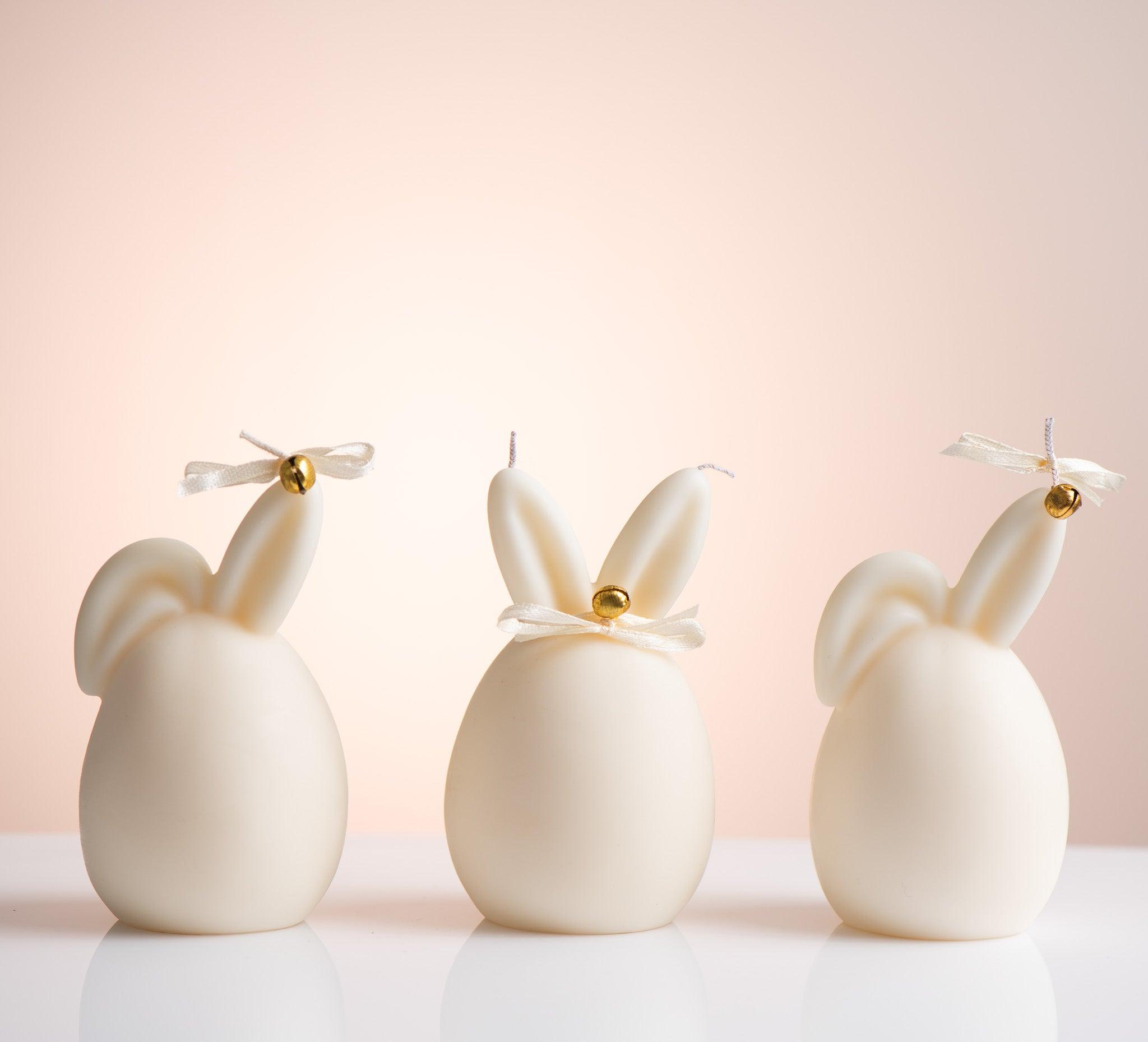 Set of 3 Easter bunny shaped eggs - Beaut Natural