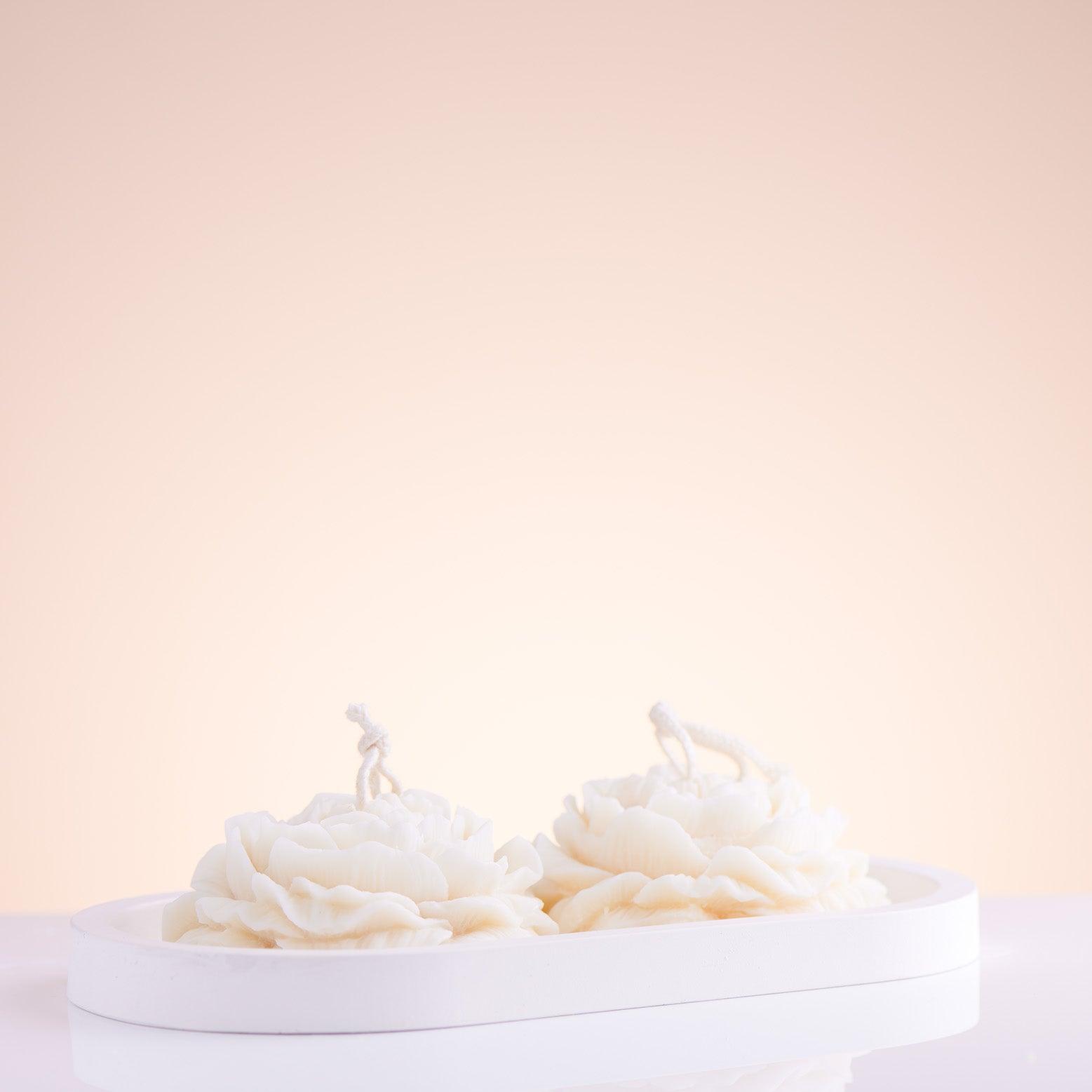 Soy Wax Peony Flower