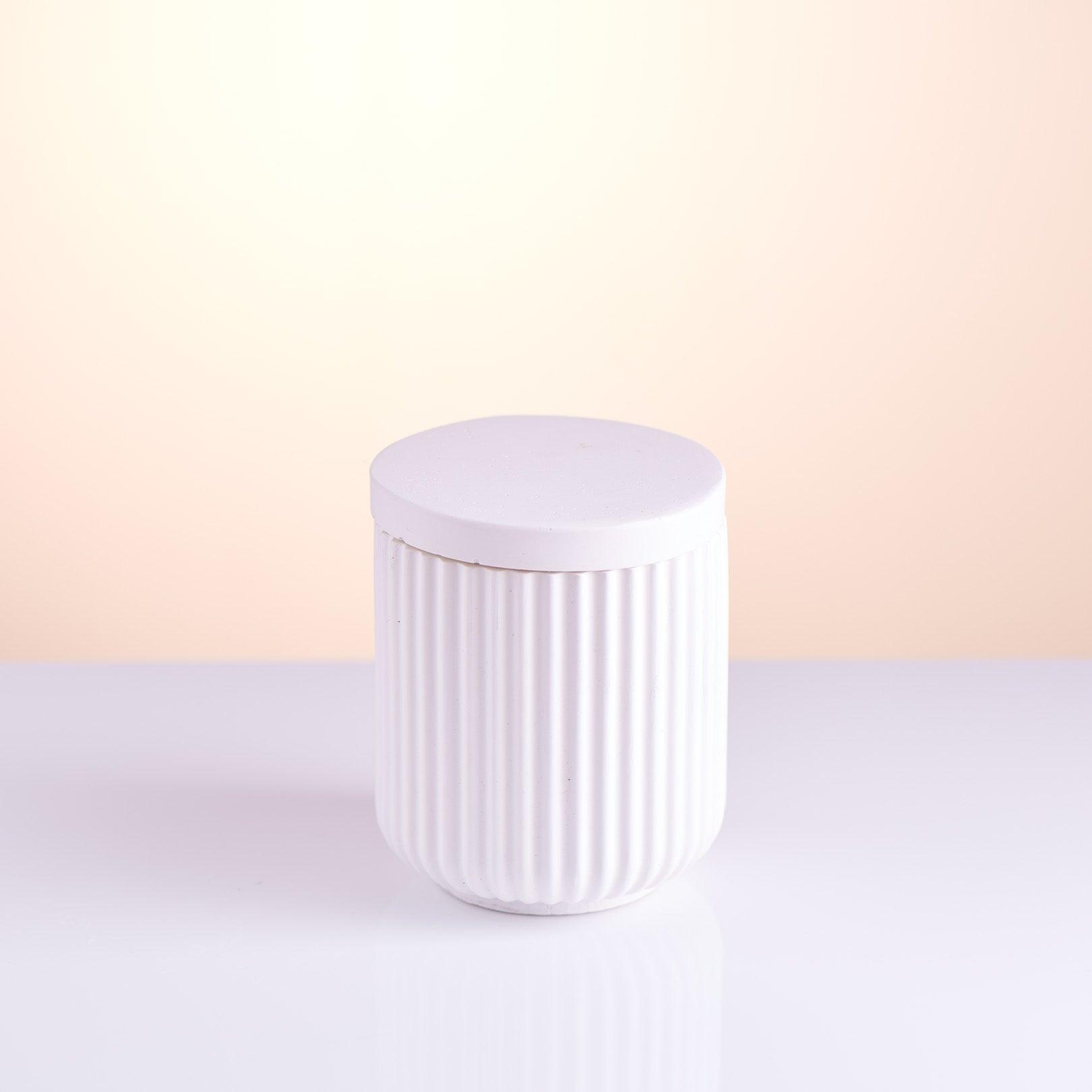 Soy Wax Candle in Ribbed Jar