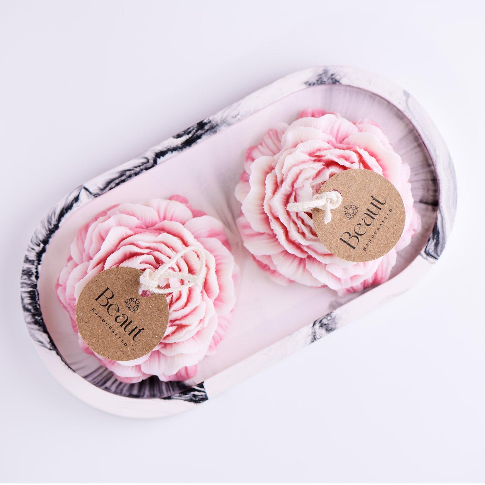 Soy Wax Peony Flower