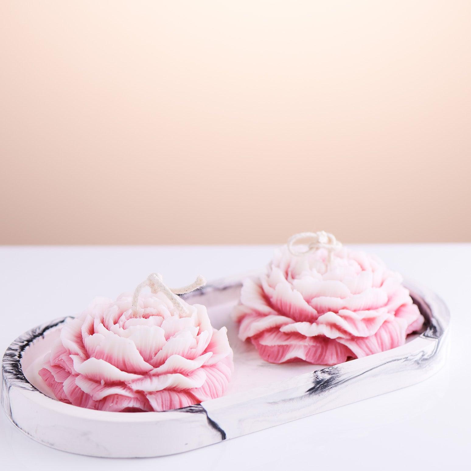 Soy Wax Peony Flower