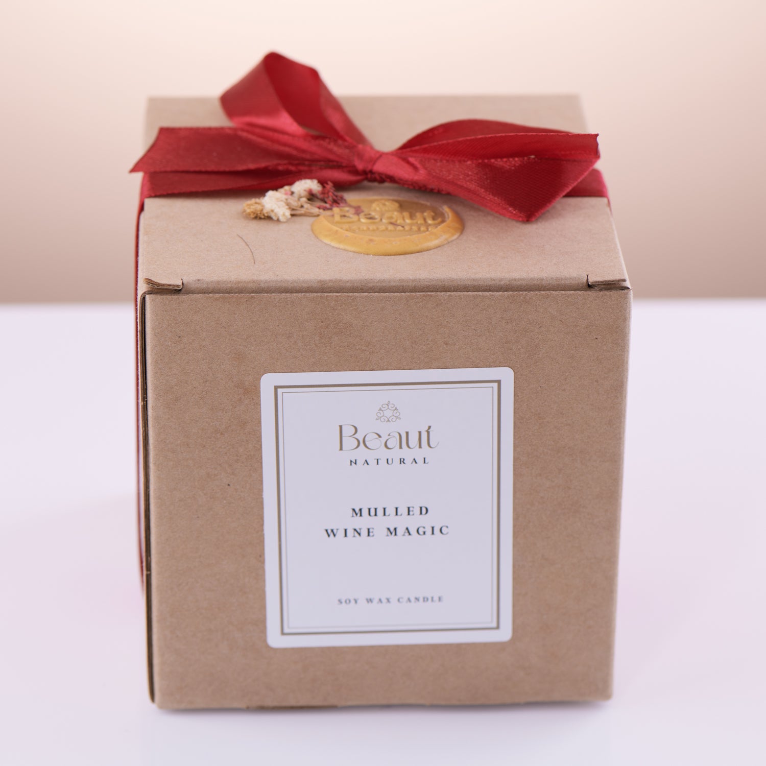 Mulled Wine Magic Soy Wax Candle in the glass container