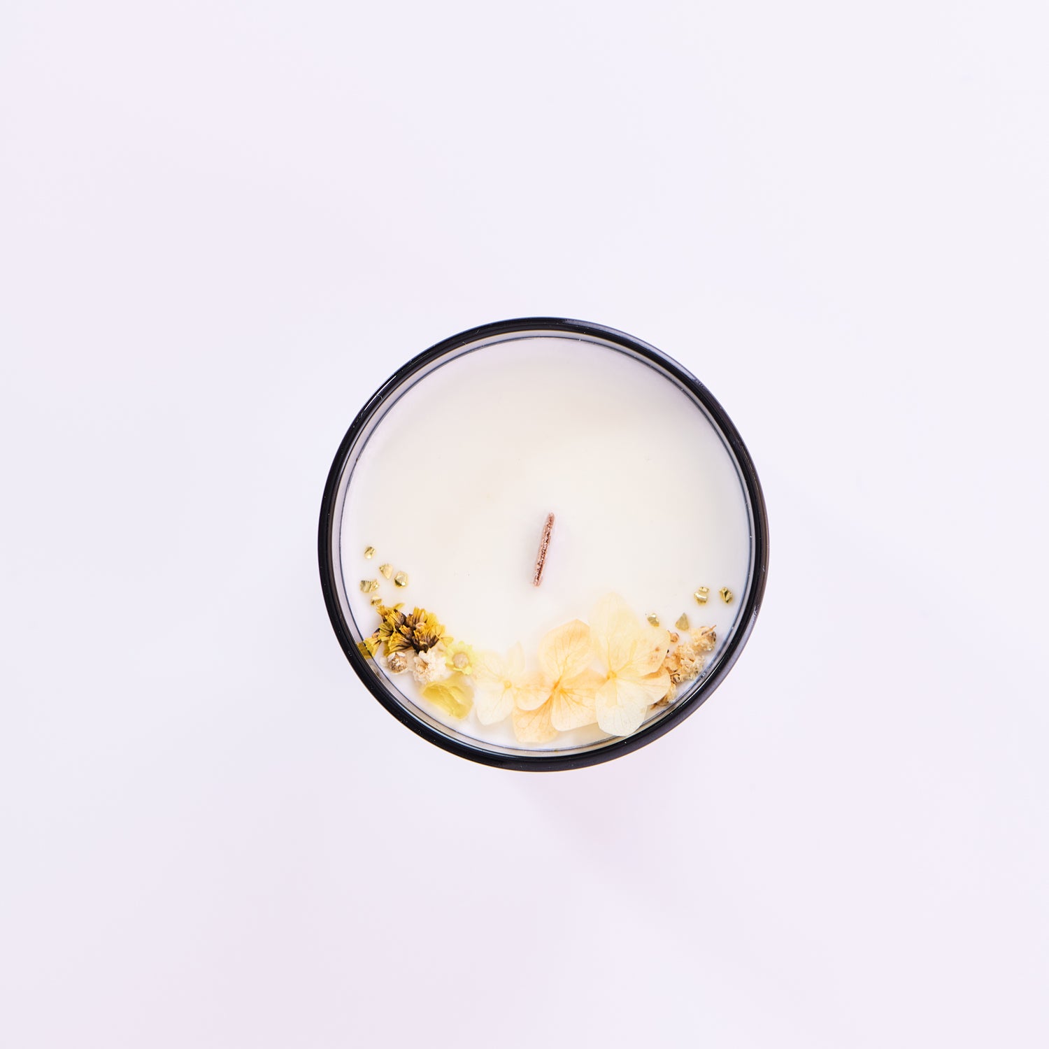 Pumpkin Spice Luxe Soy Wax Candle in the glass container