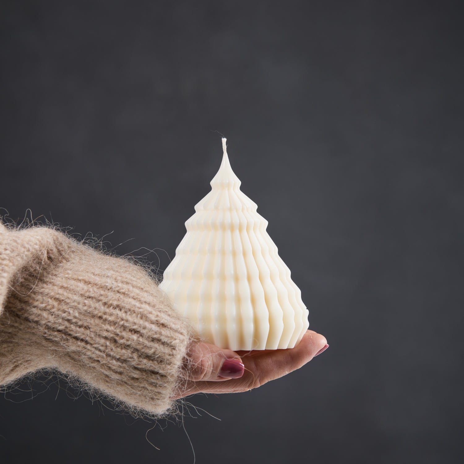 Origami Christmas Tree Candle