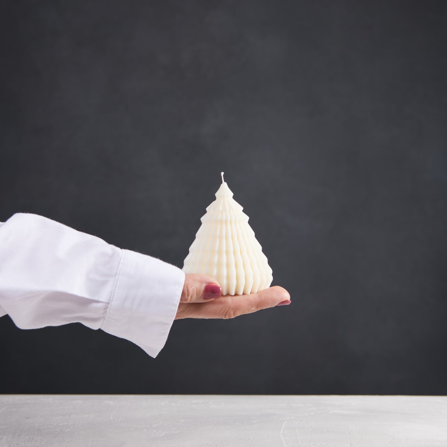 Origami Christmas Tree Candle