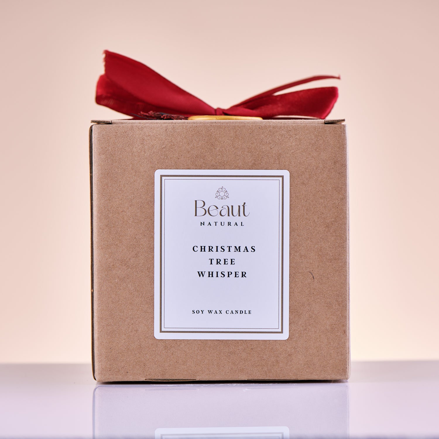 Christmas Tree Whisper Soy Candle in the Glass Container