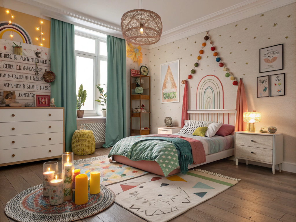 Vibrant Visions: A Family's Eclectic Bedroom Bliss