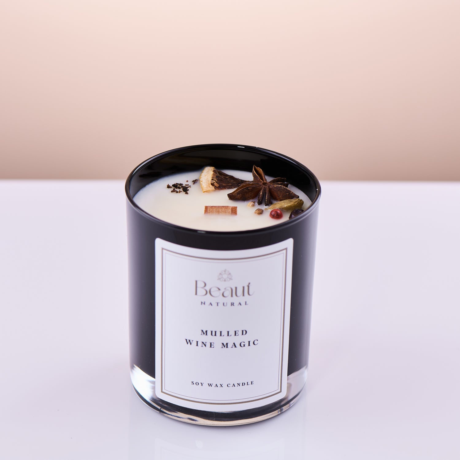 Mulled Wine Magic Soy Wax Candle in the glass container